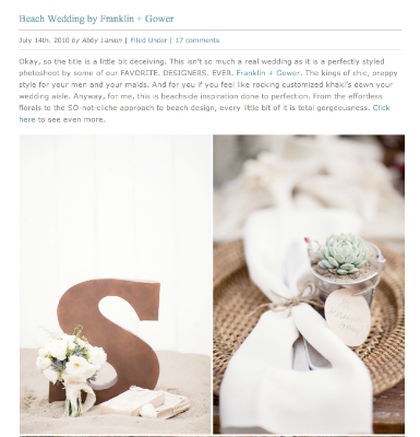 ... from chic celebrations to c...